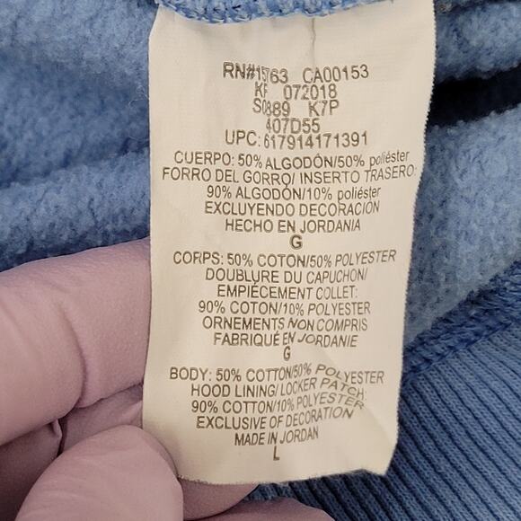 Champion C-Logo Hoodie Large 23x25 Powerblend Baggy Cropped - Picture 8 of 16